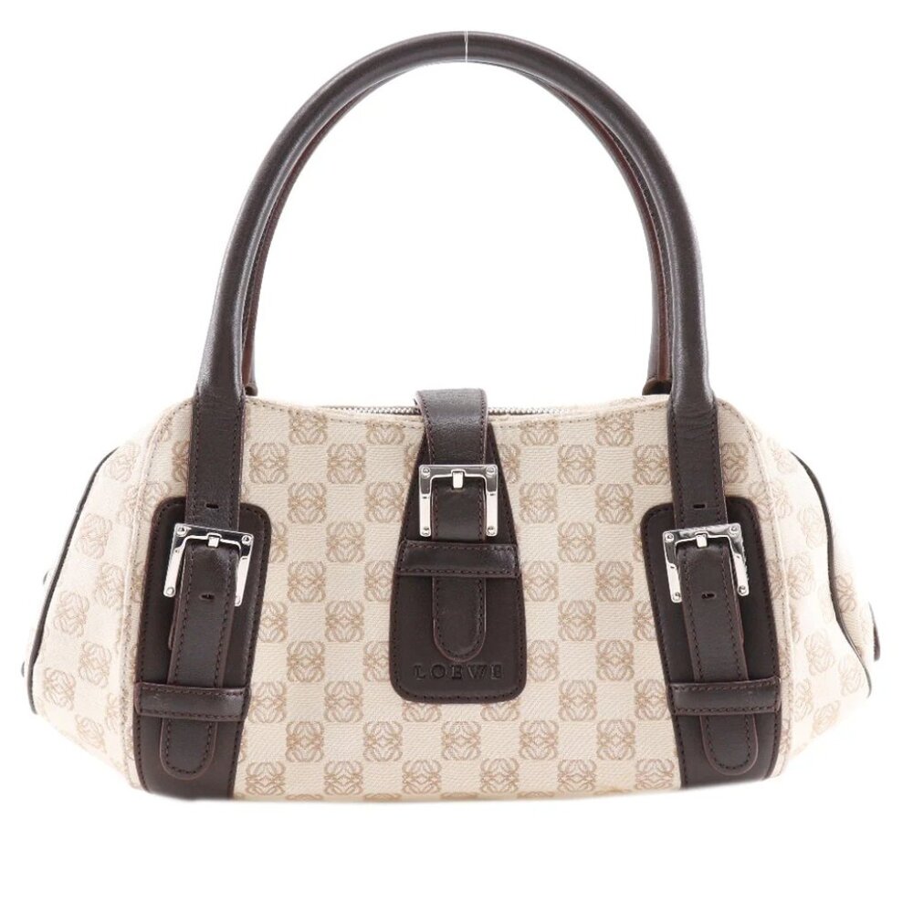Loewe Senda Anagram Canvas 2way bag with matching wallet